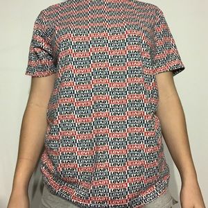 LEVIS RED AND BLACK TSHIRT